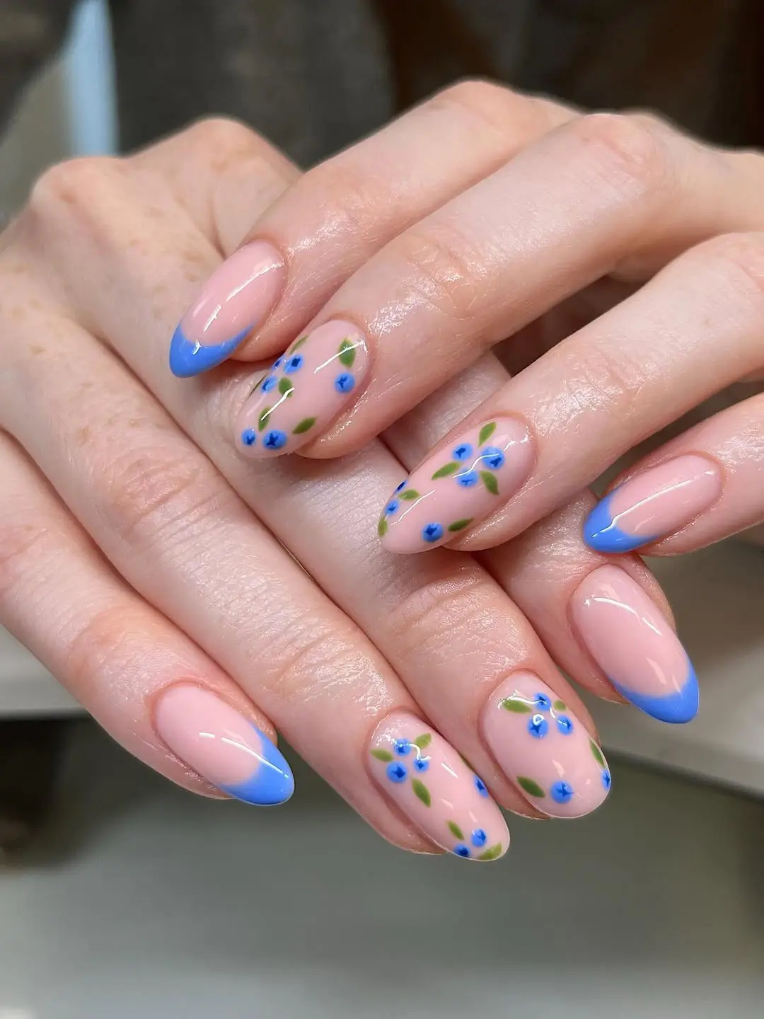 Blueberry French Tips