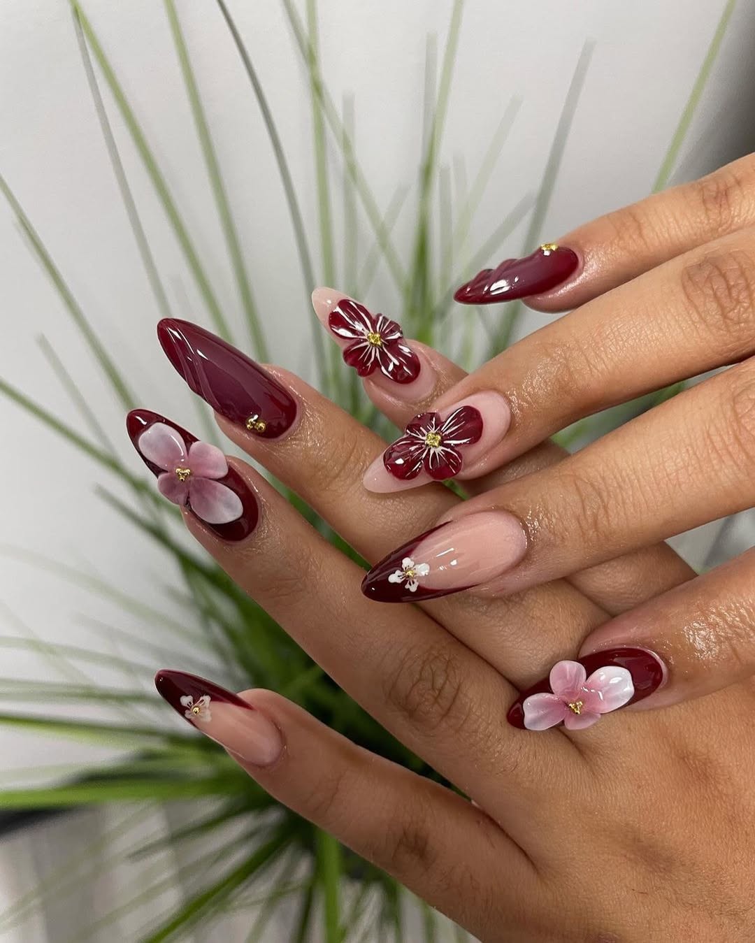 Almond Tips with Sculpted Blooms
