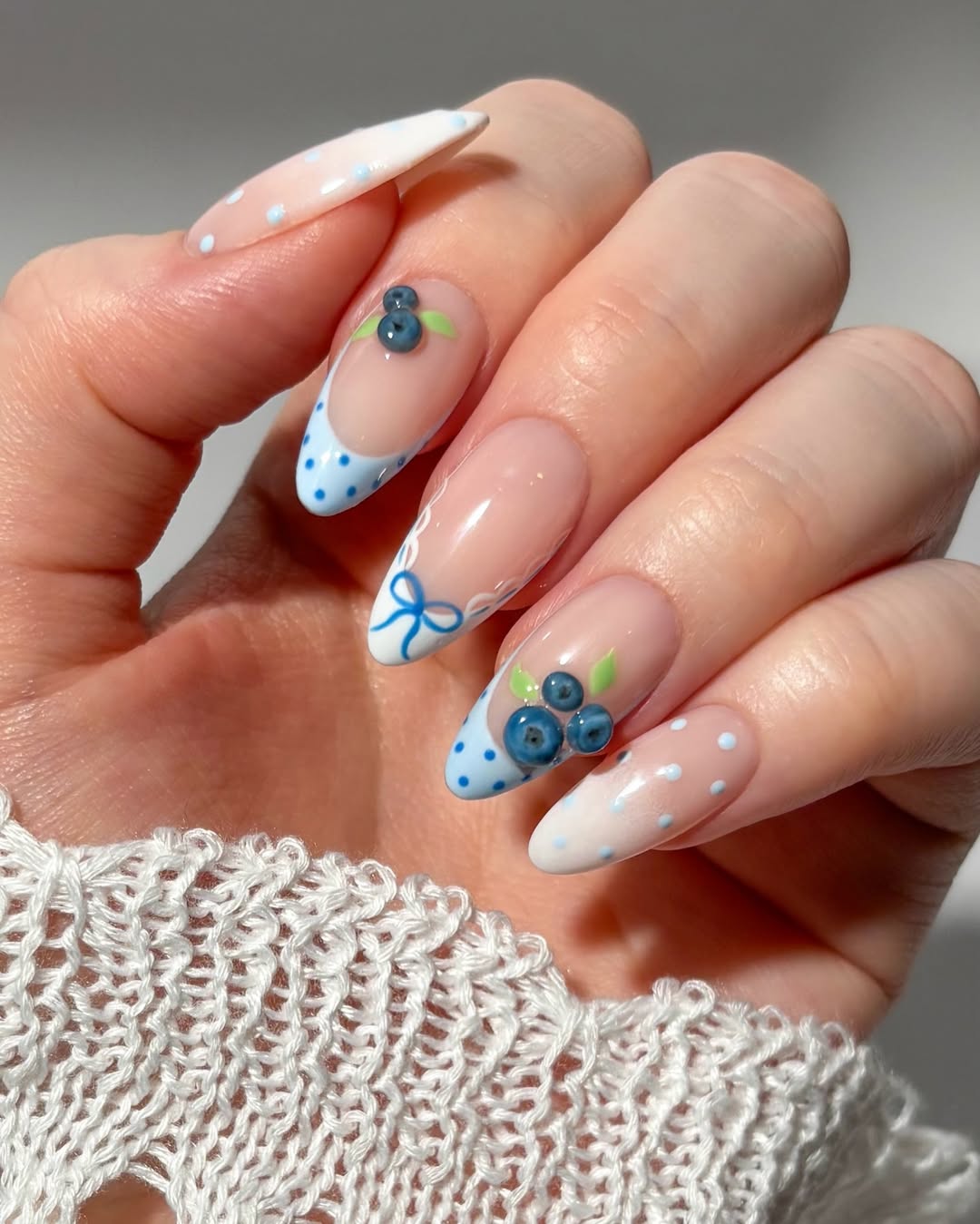 Blueberry Picnic Nails