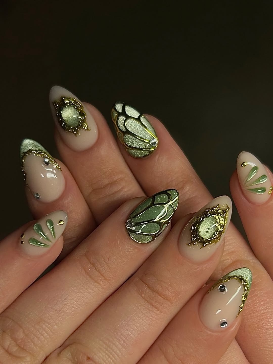 Butterfly Wings and Golden Gems