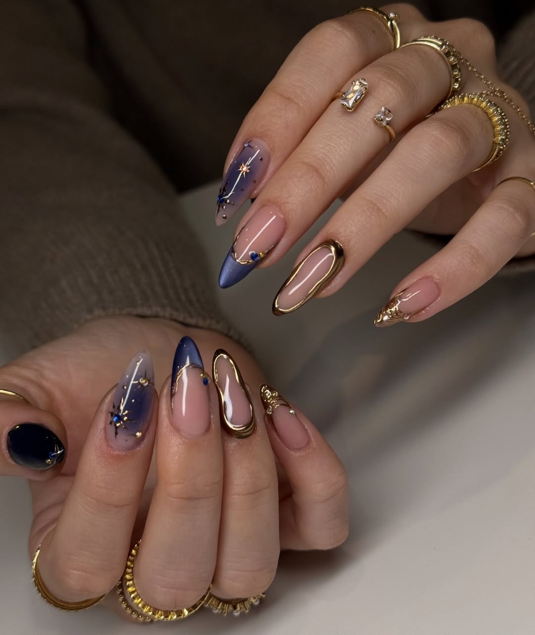 Dark Indigo and 3D Metal Details