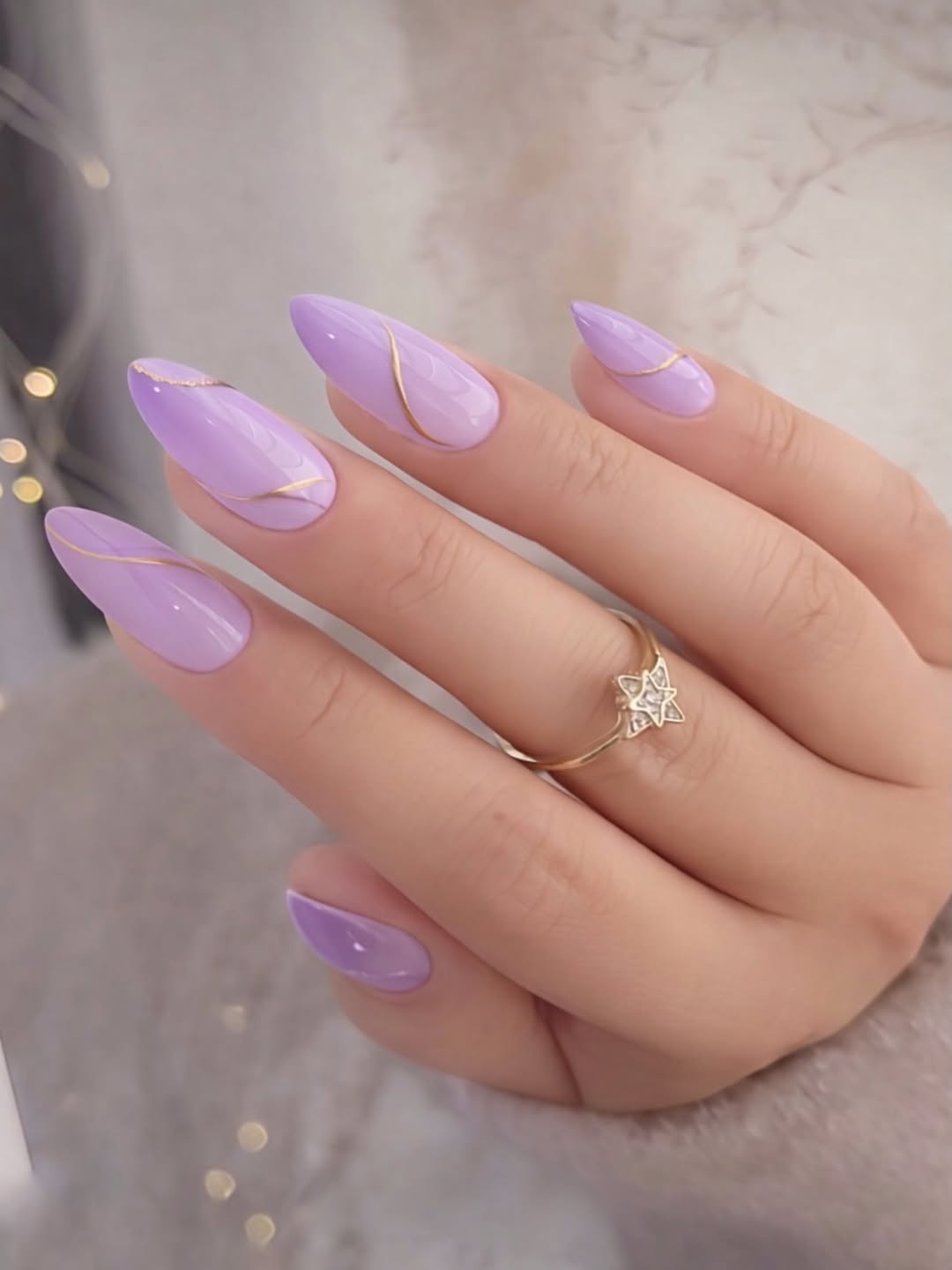 Elegant Lavender Swirl