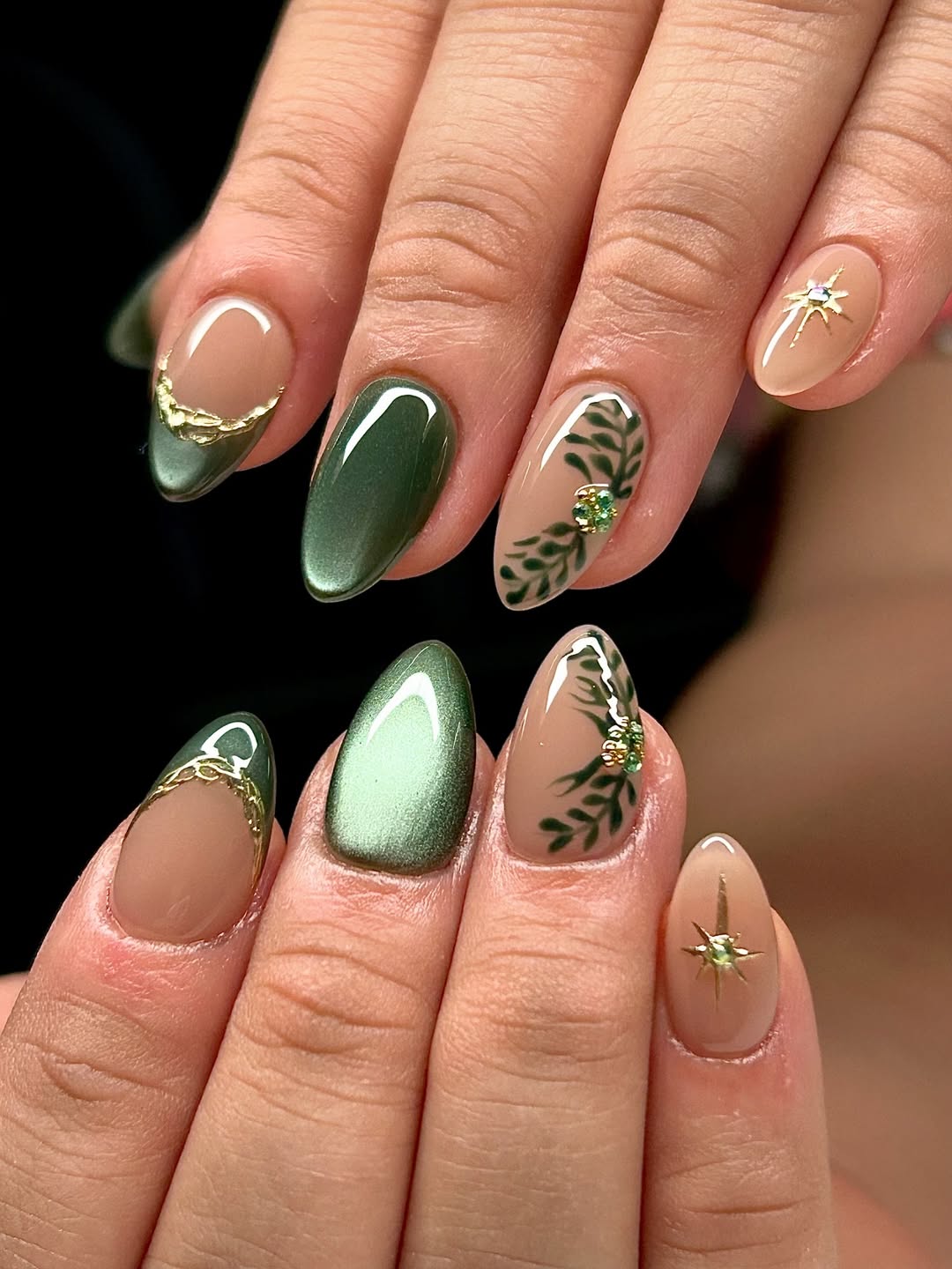 Emerald Shimmer and Fern Vines