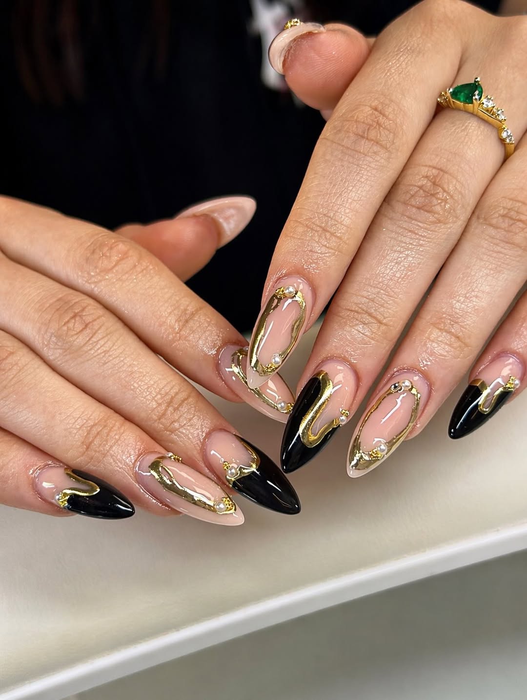 Gold Chrome Abstract Tips