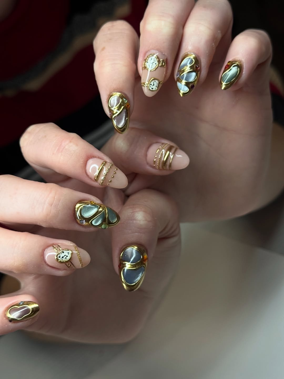 Gold Clocks and Grey Stones