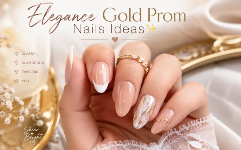 Gold Prom Nails