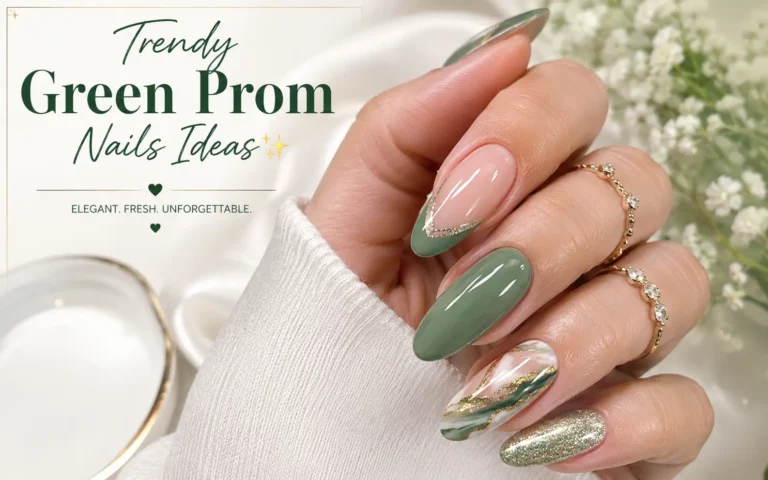 Green Prom Nails