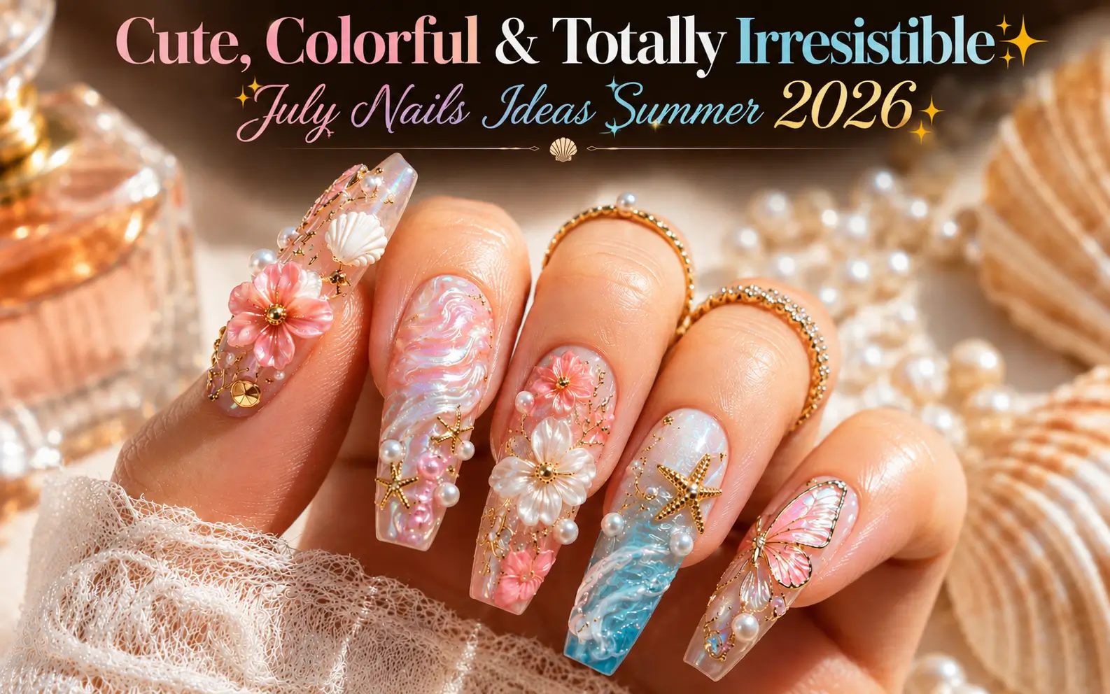 July Nails Ideas Summer