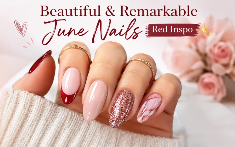 June Nails Red