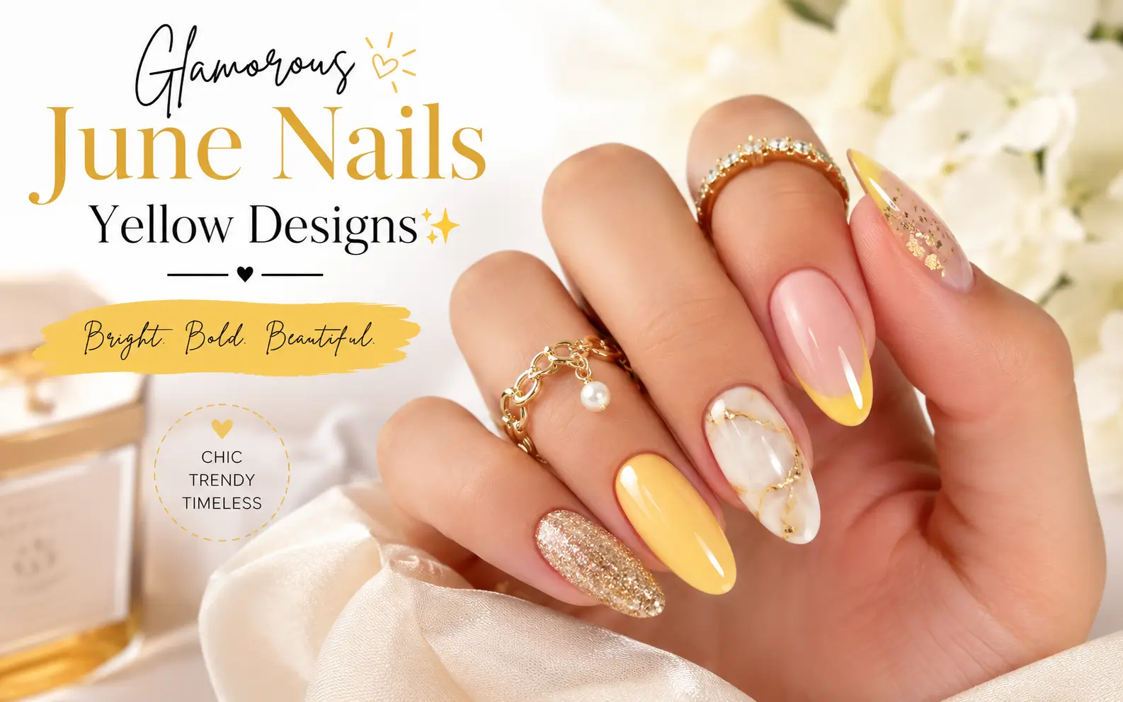 June Nails Yellow