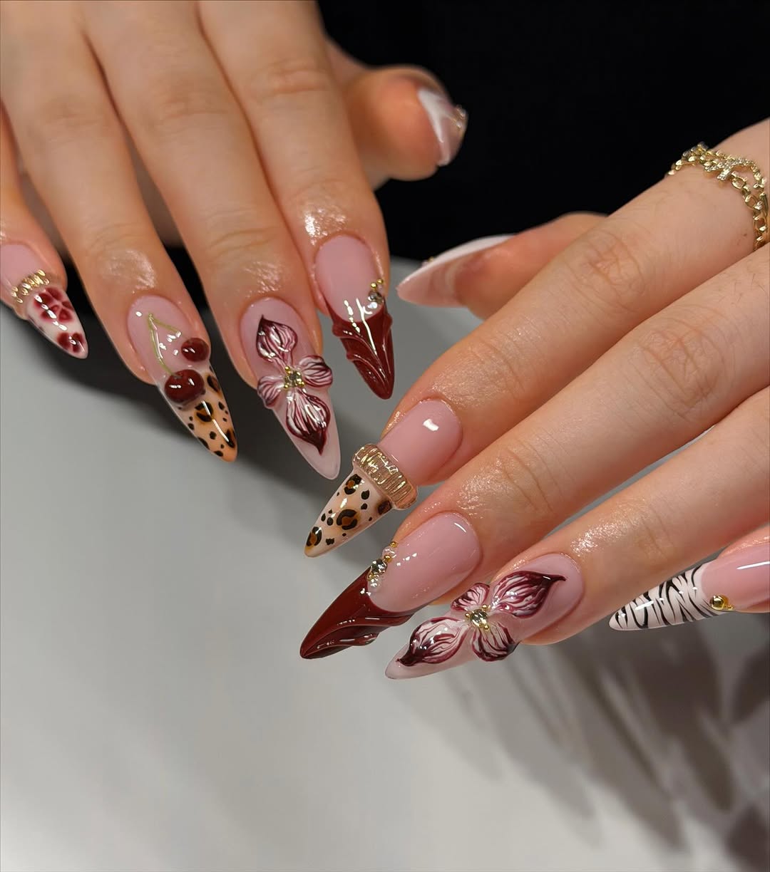 Leopard Spots and Sculpted Cherries