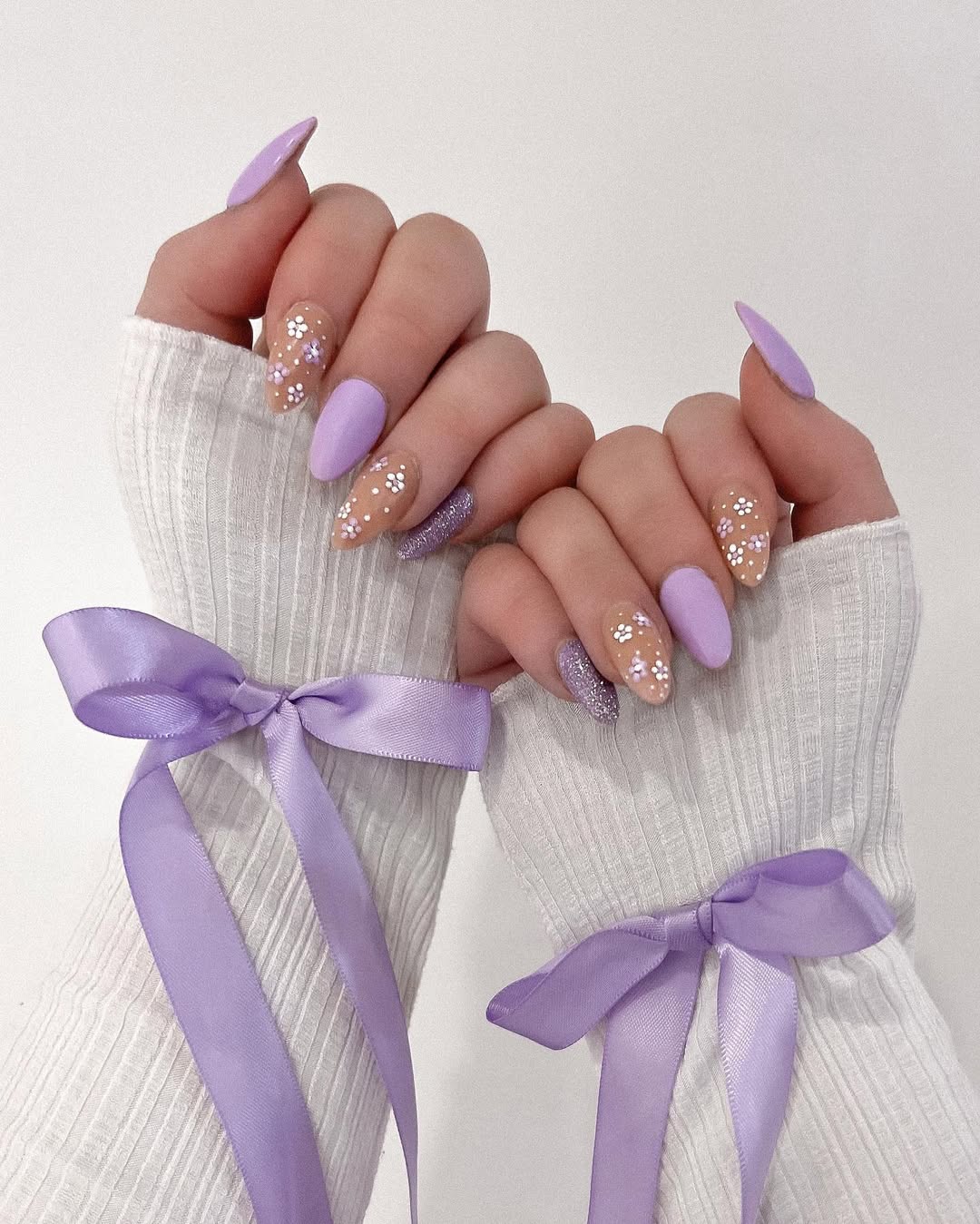 Pastel Blossoms and Glitter