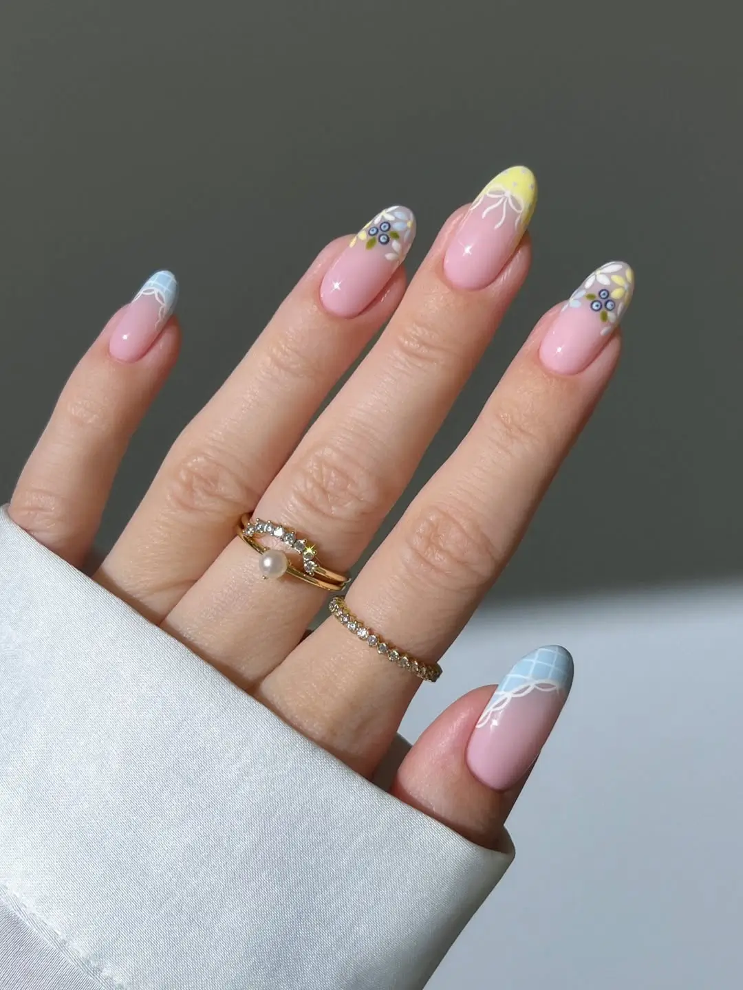 Pastel Grid and Mixed Berries