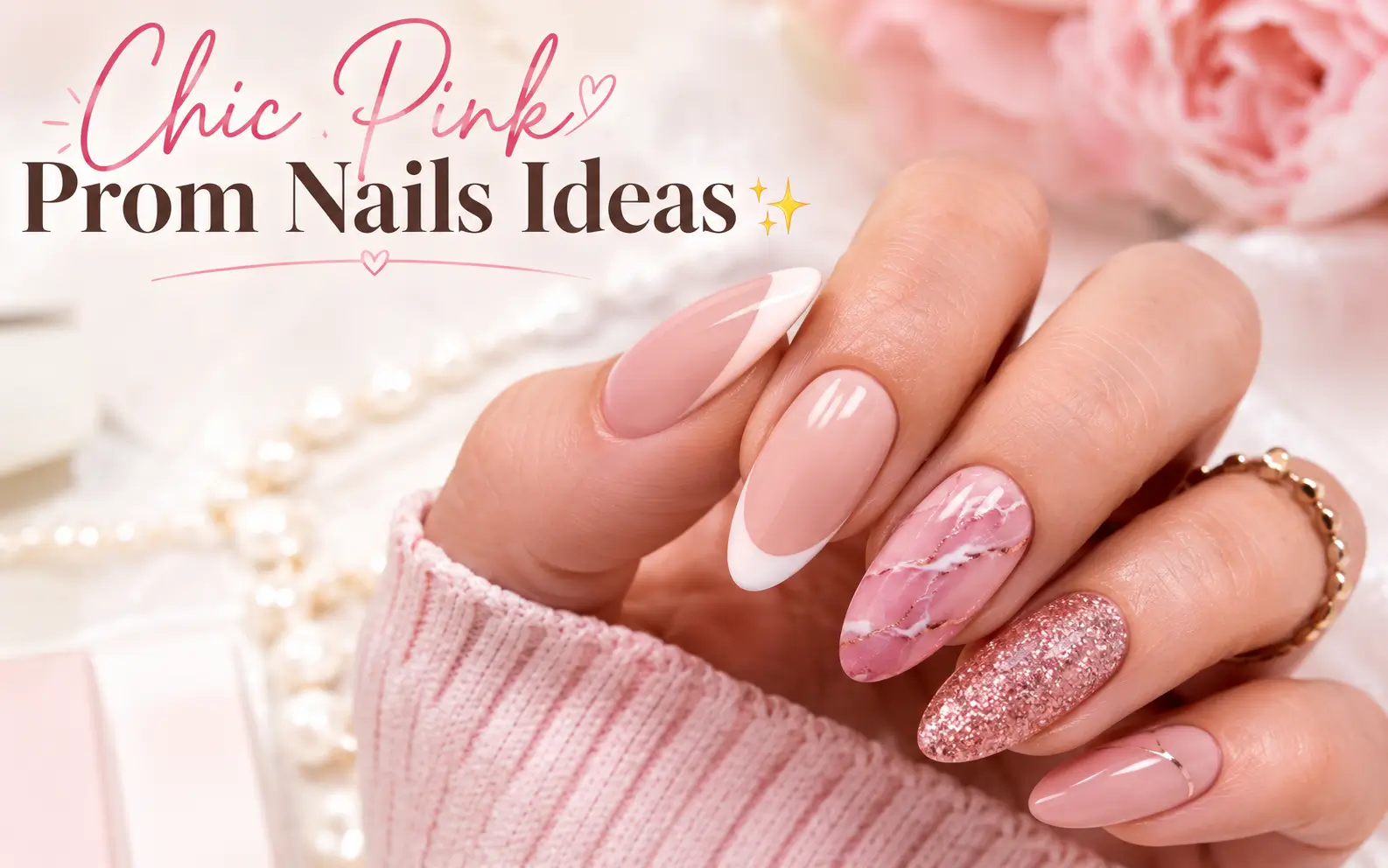 Pink Prom Nails