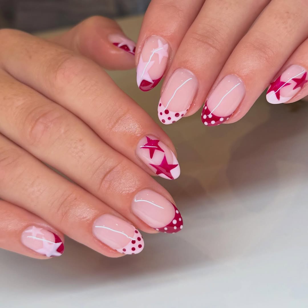 Playful Stars and Polka Dot Tips