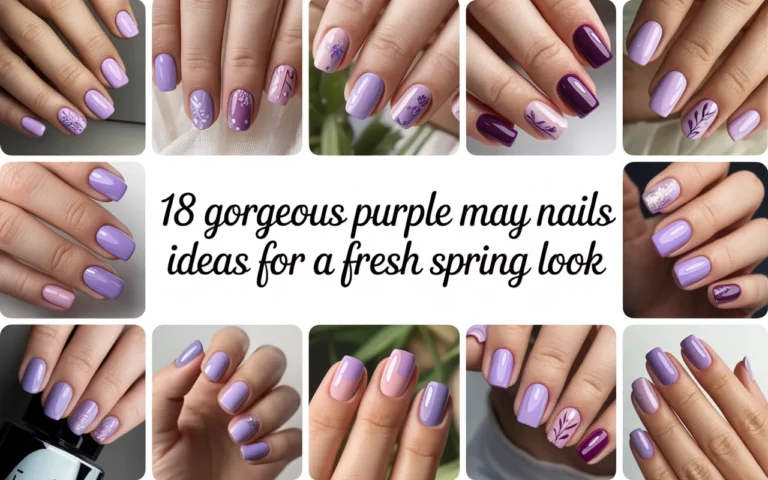 Purple May Nails Ideas