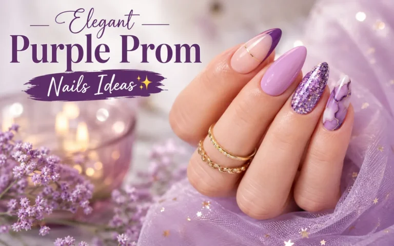 Purple Prom Nails