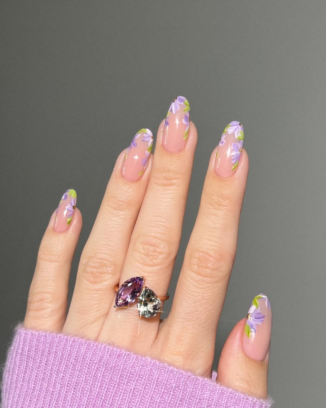 Purple Swirls and Starbursts