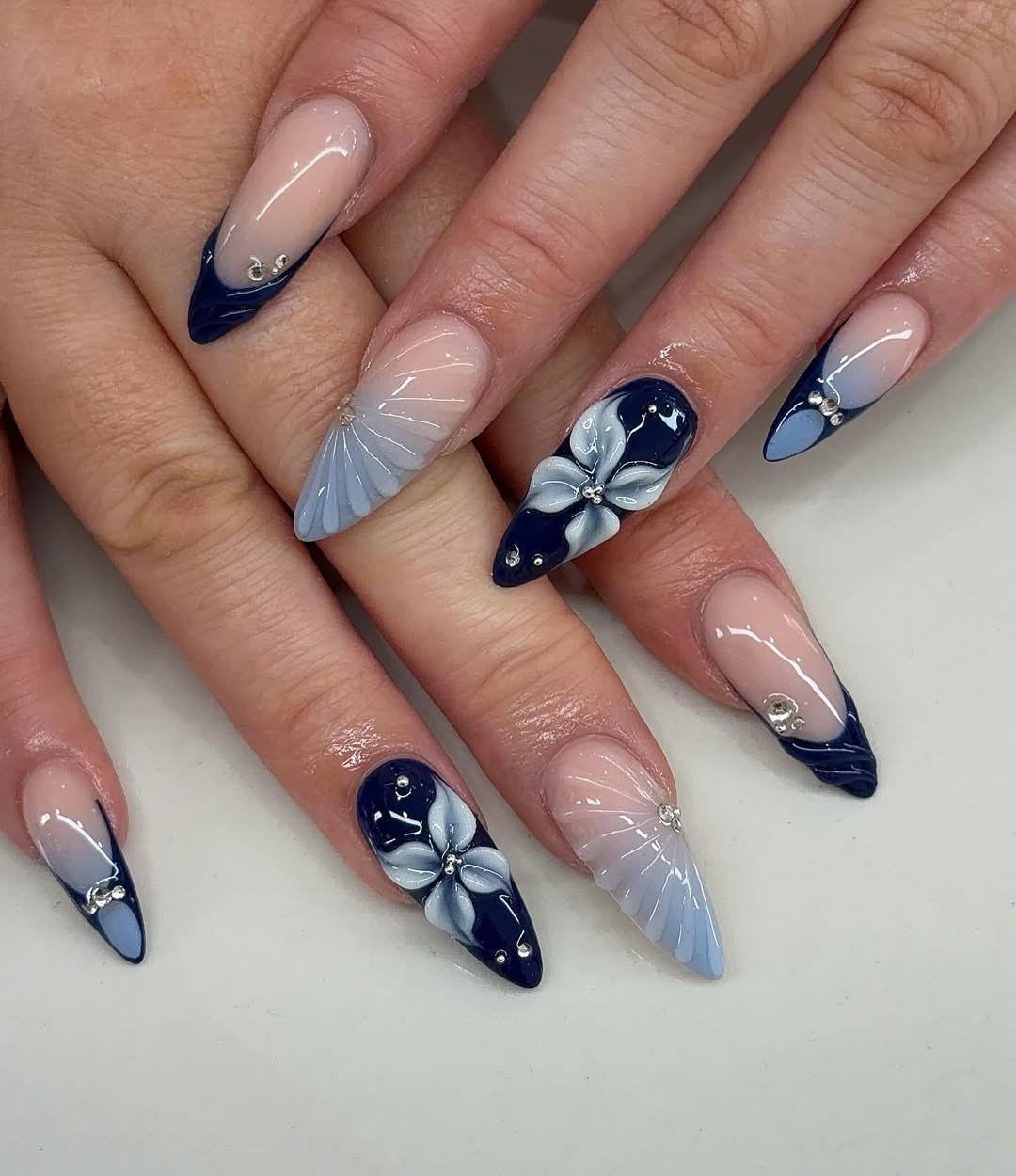 Raised Floral and Seashell Designs