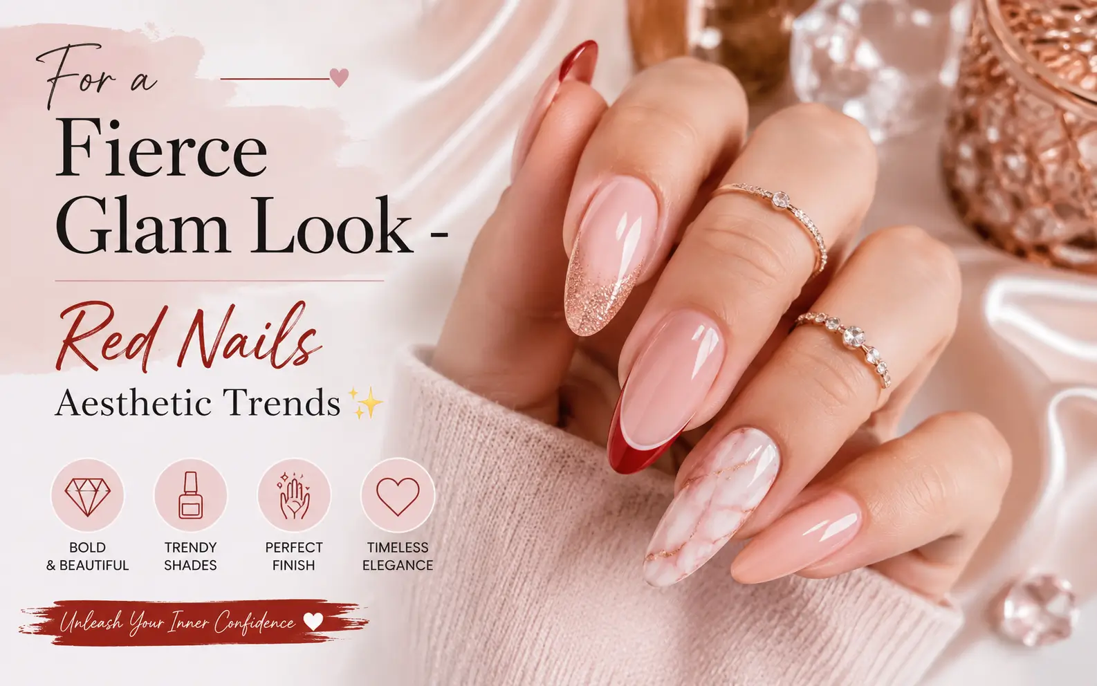Red Nails Aesthetic