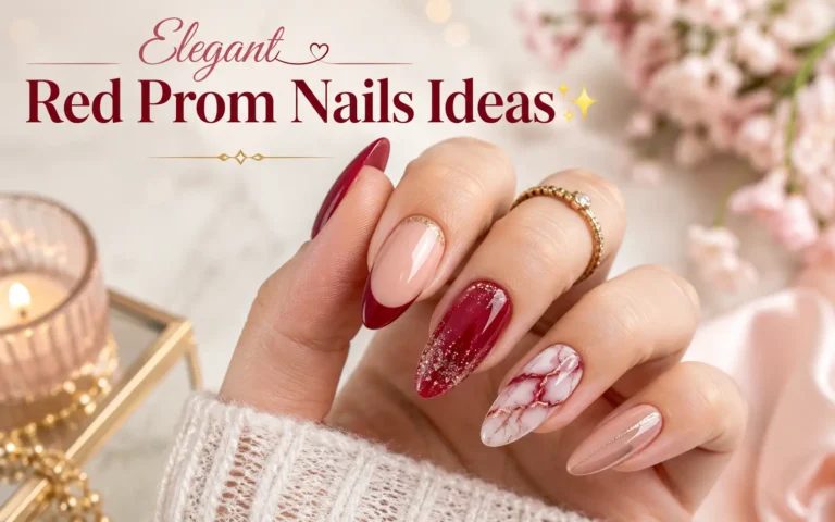 Red Prom Nails