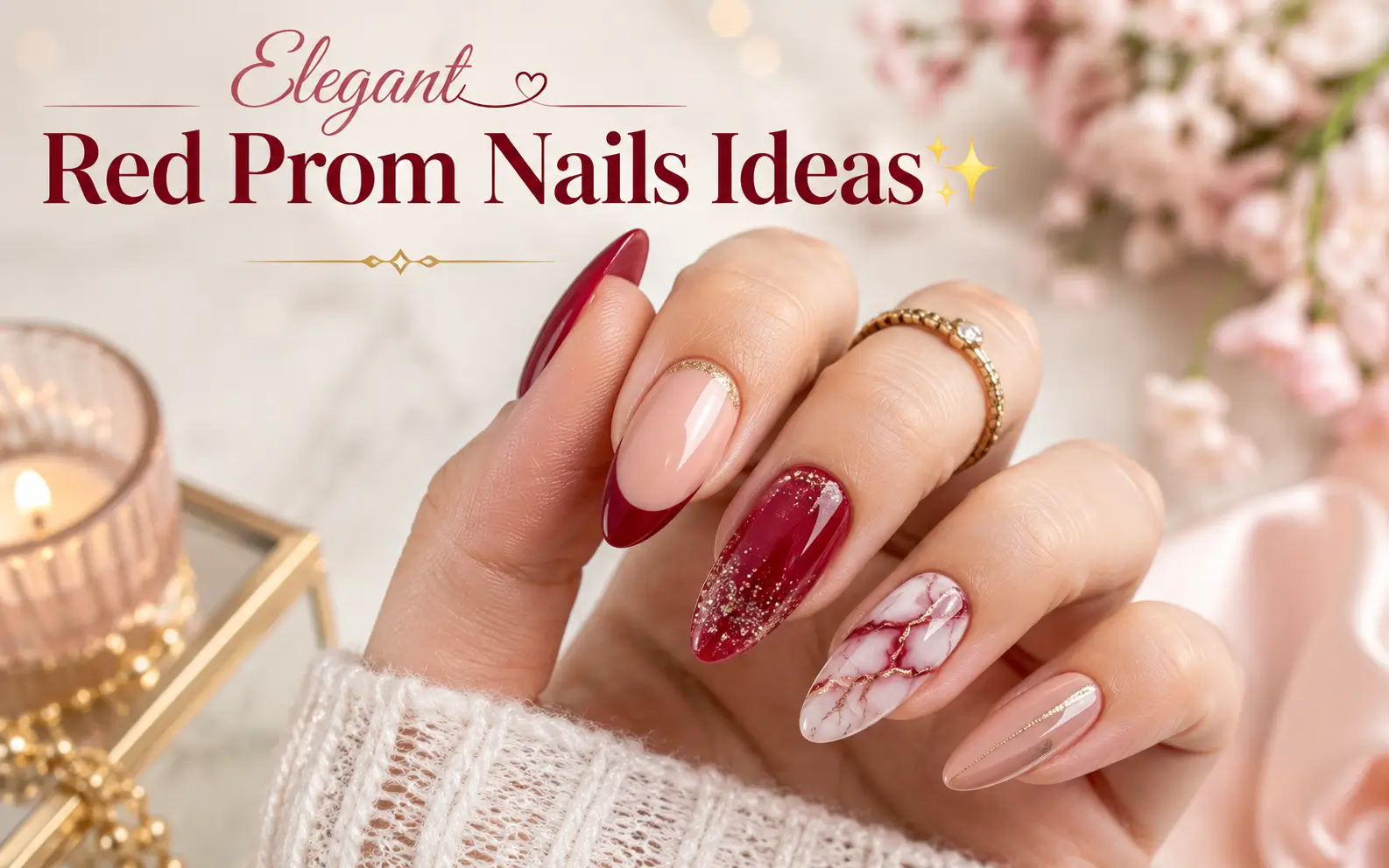 Red Prom Nails