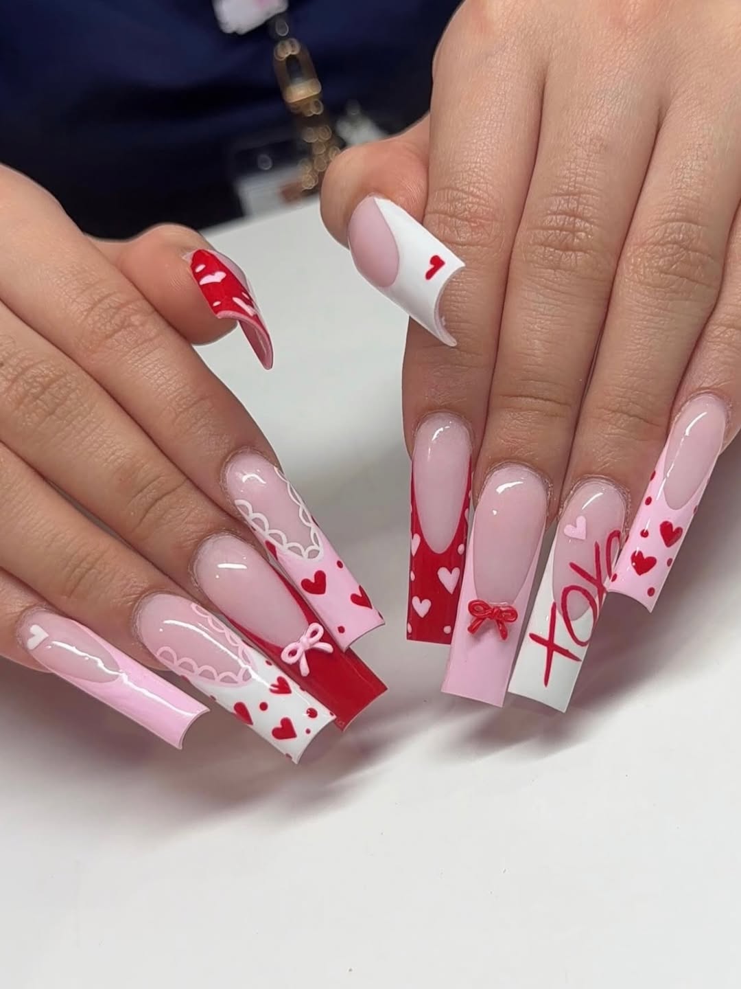Romantic Hearts And Bows