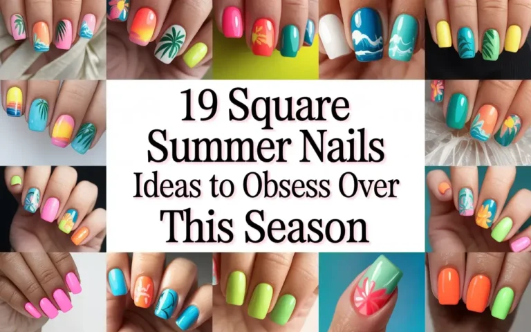 Square Summer Nails Ideas
