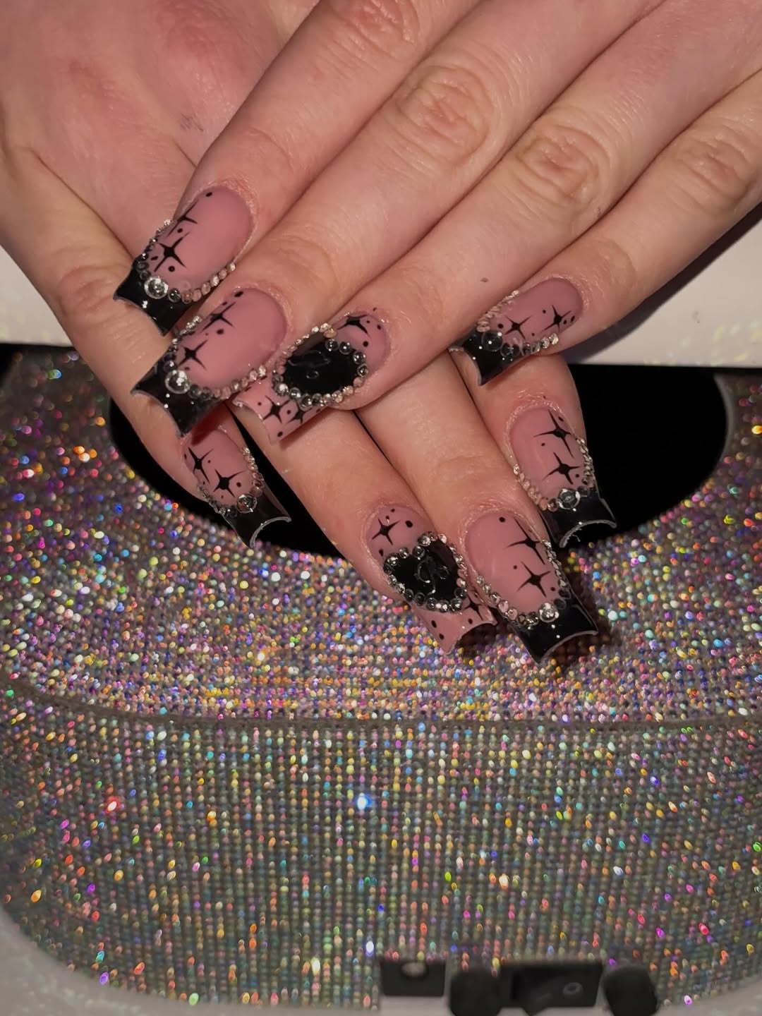 Starry Square French Tips