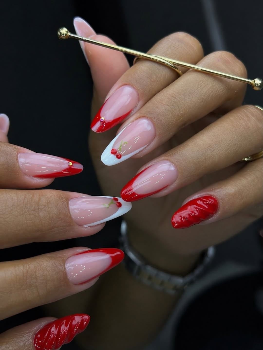 Sweet Cherries and Wavy Textures