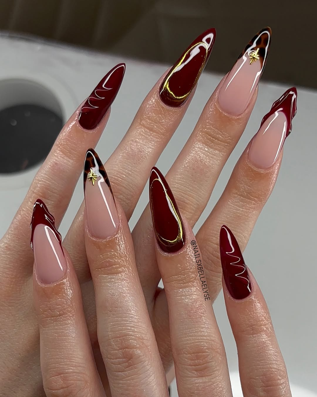Tortoiseshell Tips and Gold Outlines