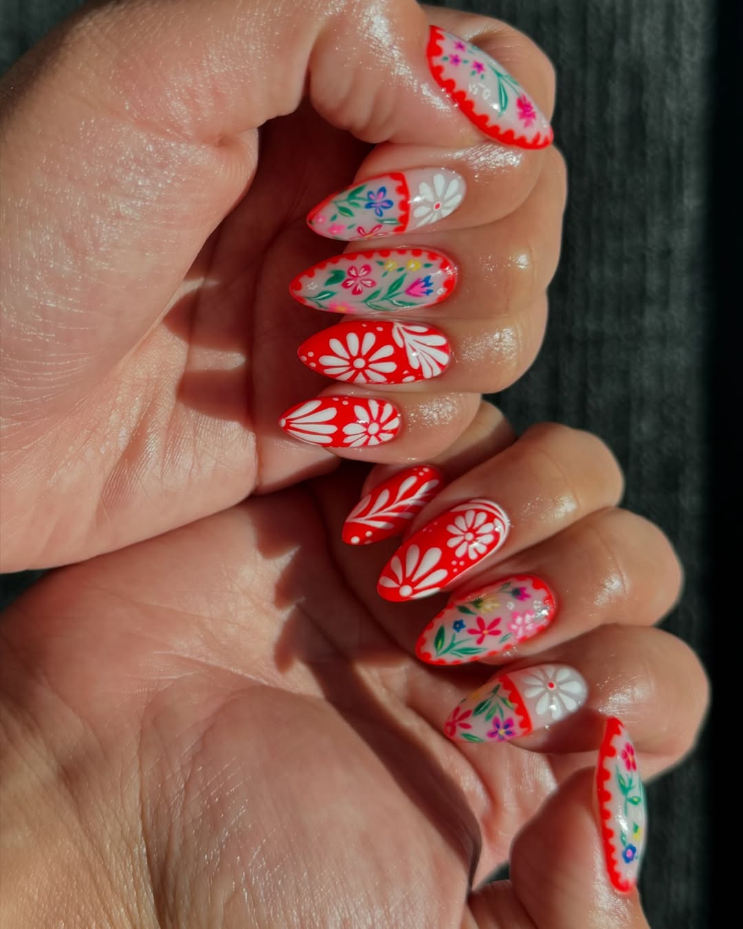Vibrant Folk Art Florals
