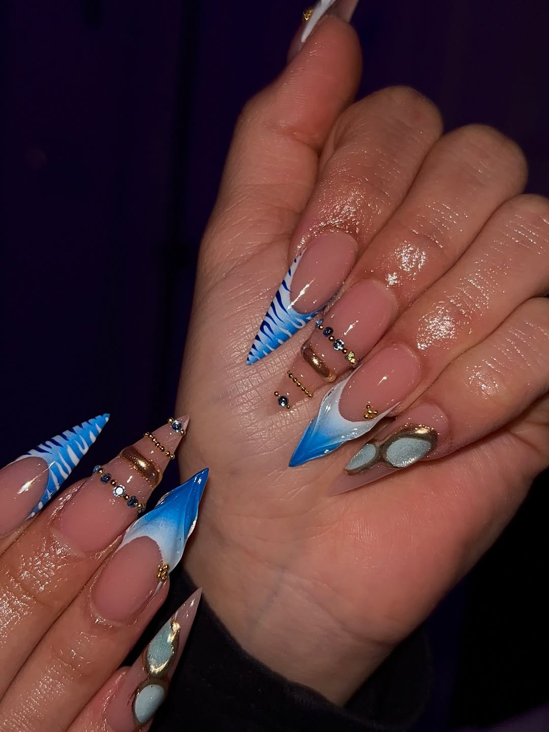 Wild Blue Stiletto Mix