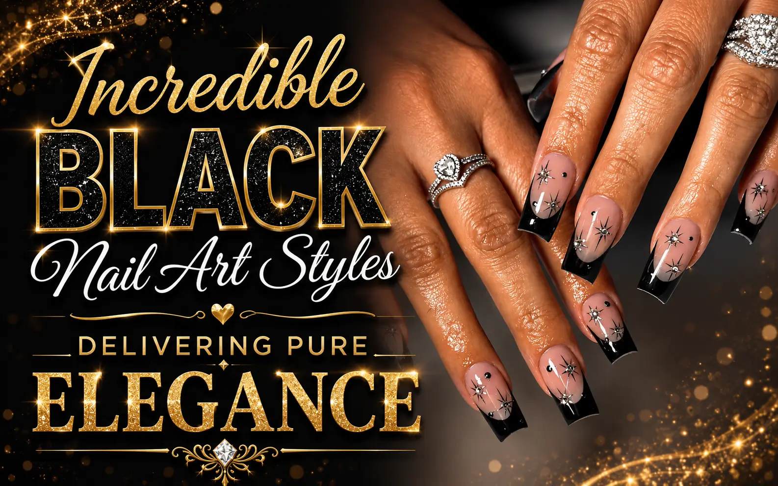 Black Nail Art