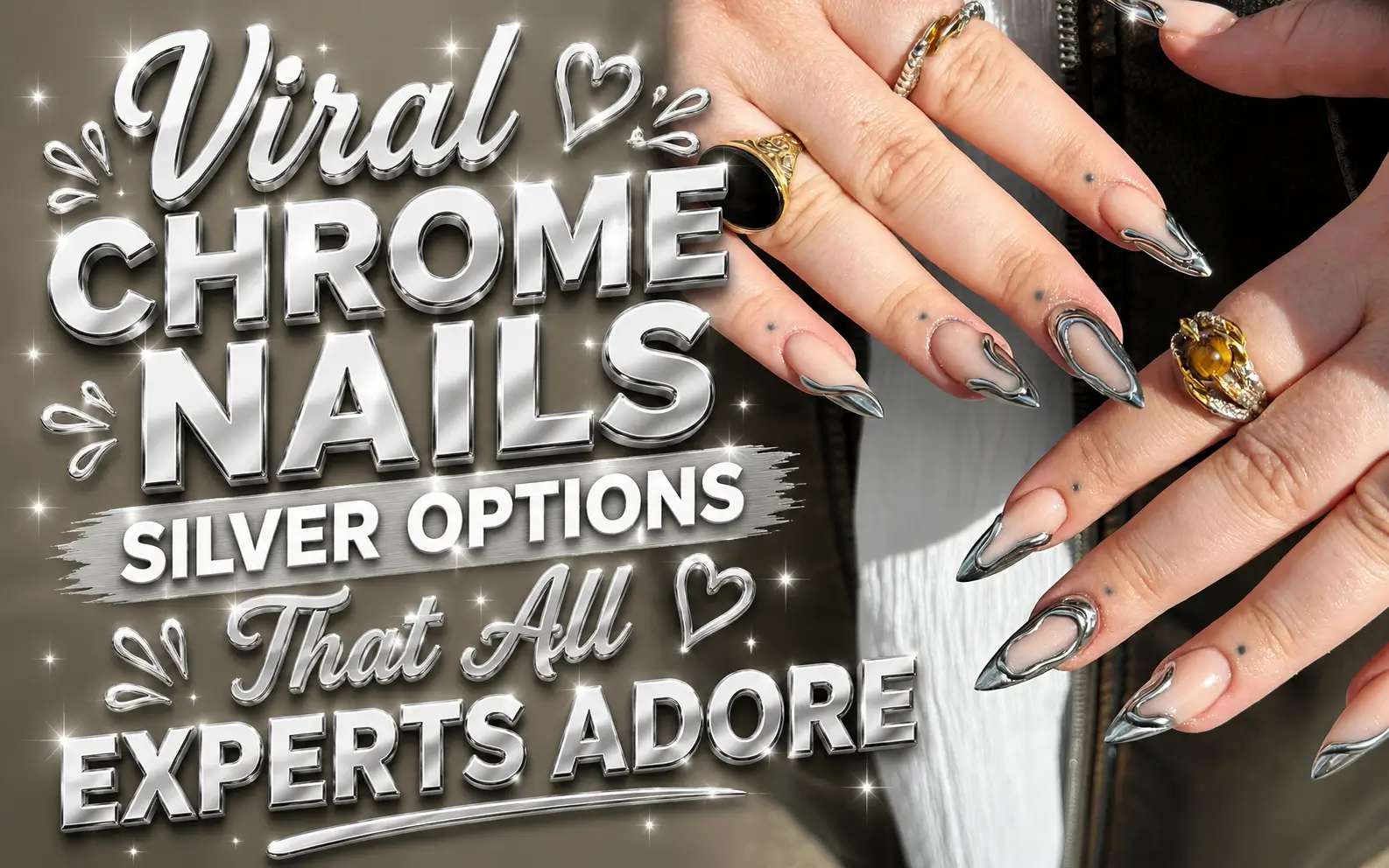 Chrome Nails Silver