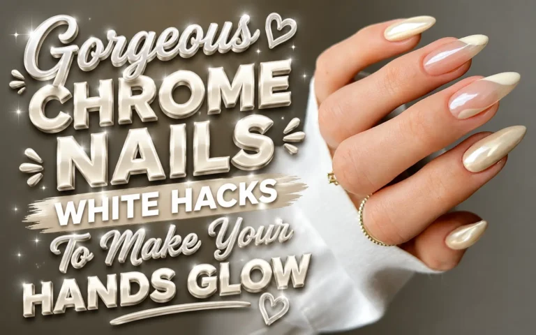 Chrome Nails White