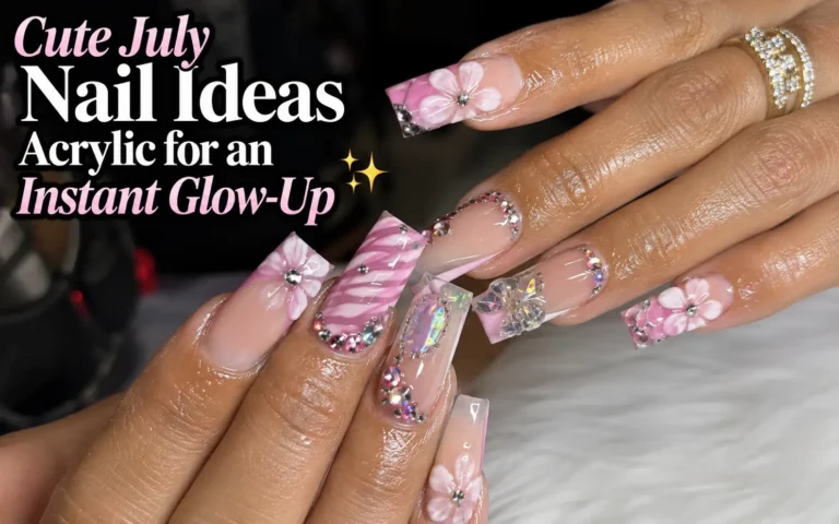 July Nail Ideas Acrylic