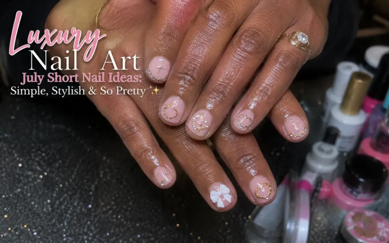 July Nail Ideas Short
