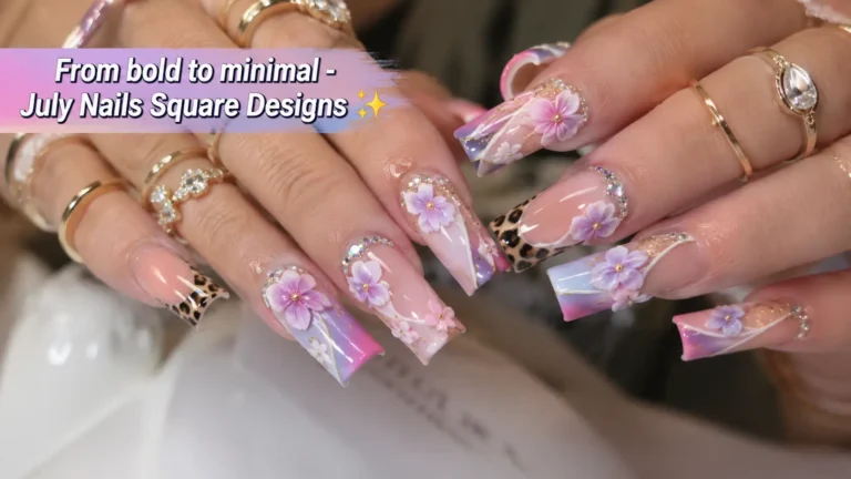 July Nails Square
