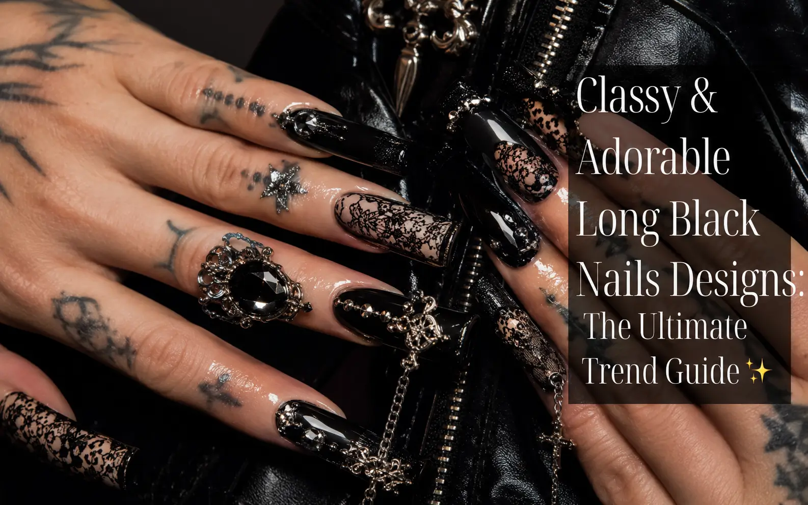 Long Black Nails