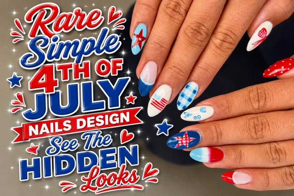 Simple 4th Of July Nails Design