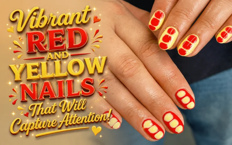 Red And Yellow Nails