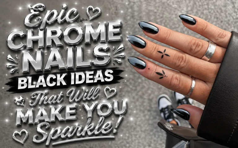 Chrome Nails Black