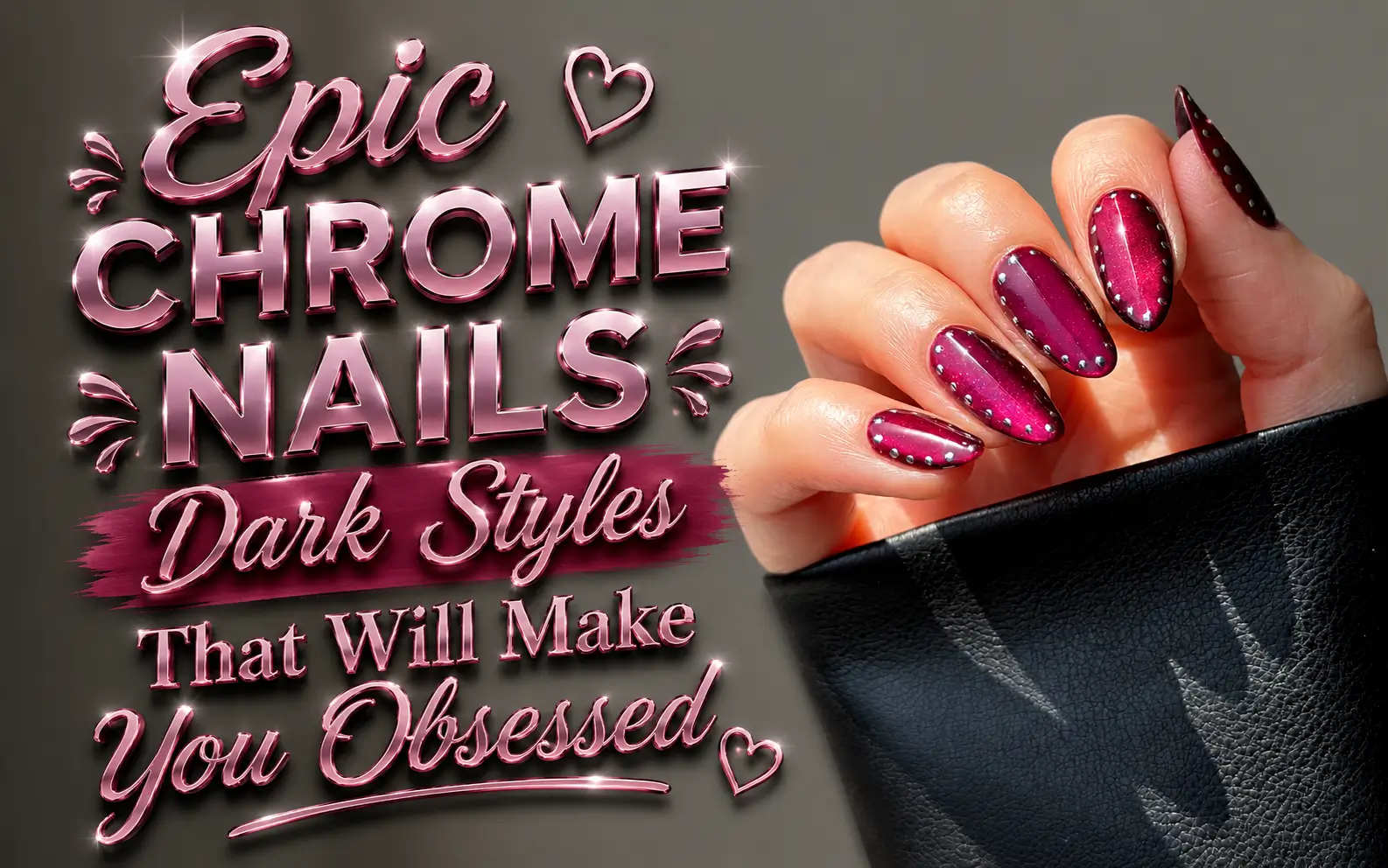 Chrome Nails Dark