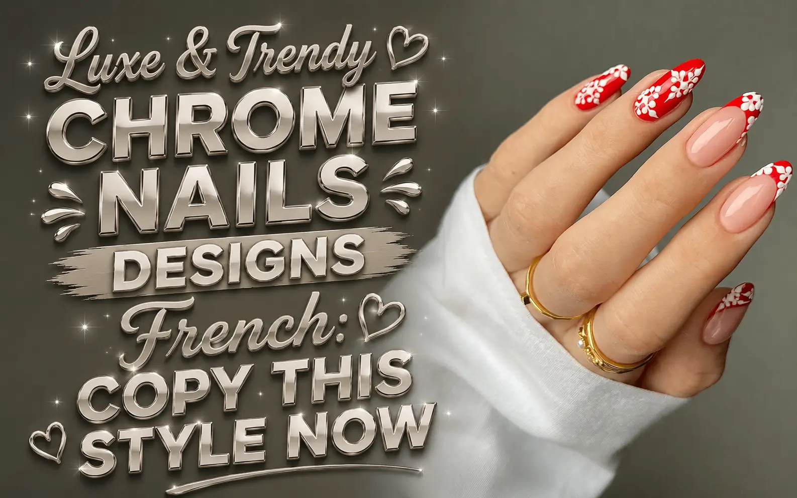 Chrome Nails Designs French