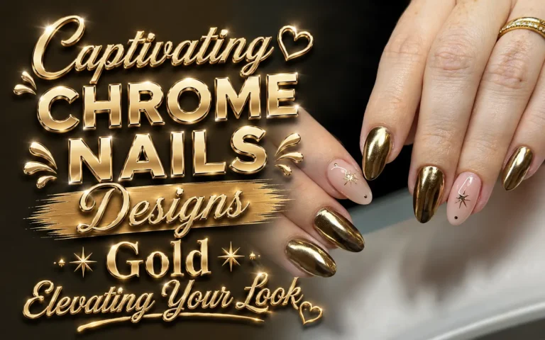 Chrome Nails Designs Gold