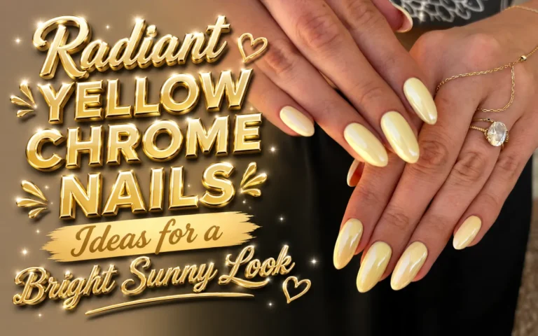 Chrome Nails Yellow
