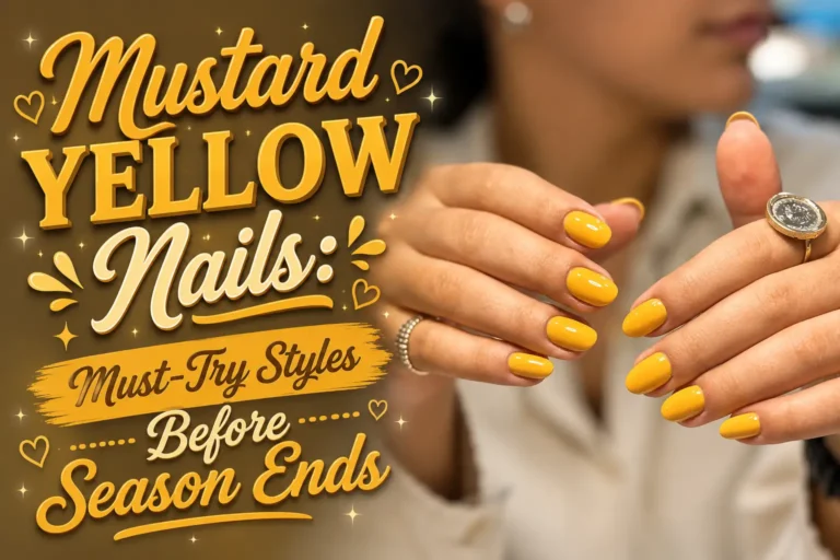 Mustard Yellow Nails