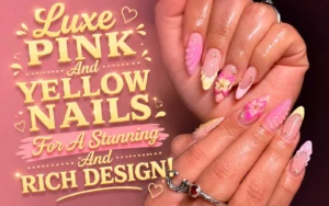 Pink And Yellow Nails