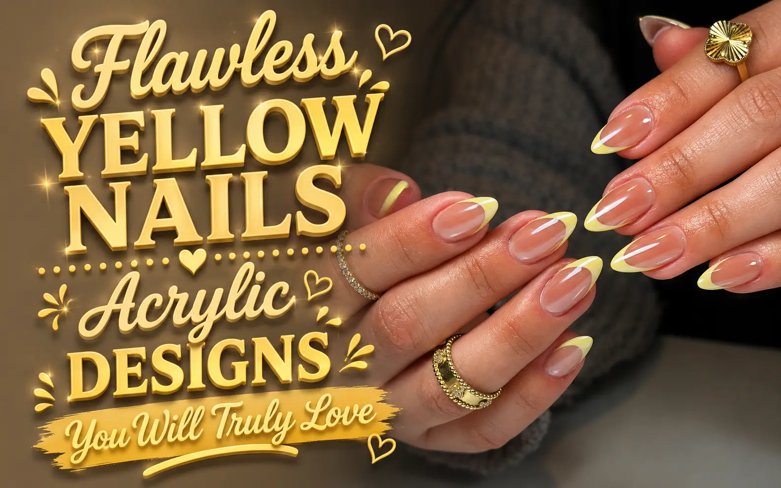 Yellow Nails Acrylic